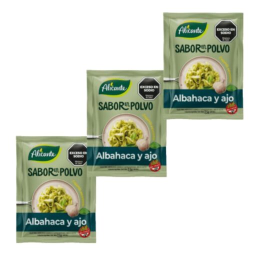 Sabor en polvo Alicante albahaca y ajo 7,5grs x3u
