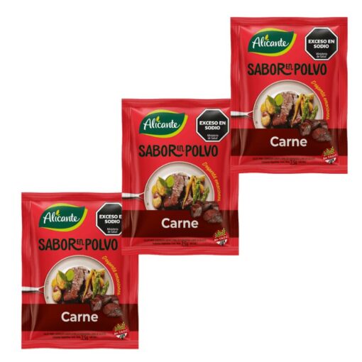 Sabor en polvo Alicante carne 7,5grs x3u