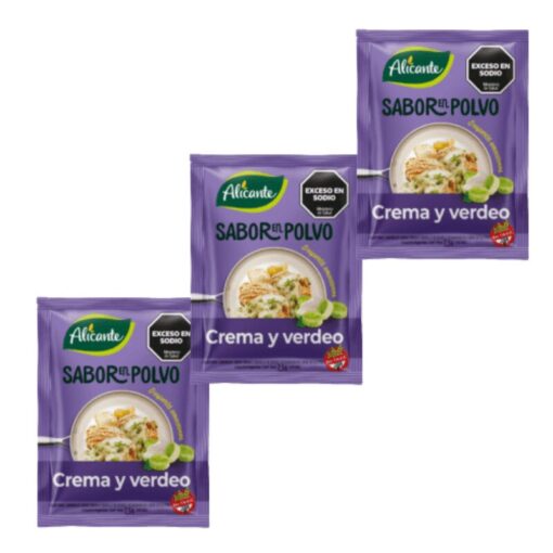 Sabor en polvo Alicante crema y verdeo 7,5grs x3u