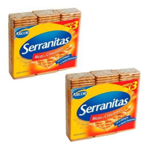 Galletitas Serranitas pack x3 315grs x2u( $ 850 x unidad )