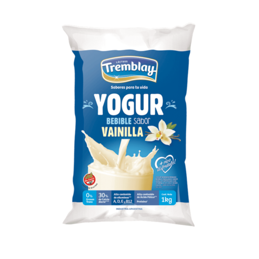 Yogurt Bebible Tremblay sabor Vainilla 1L